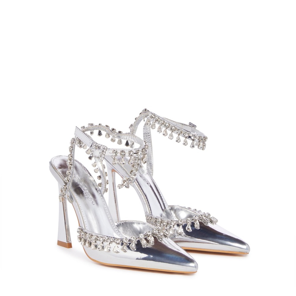 Multigem Pump Heels - Silver